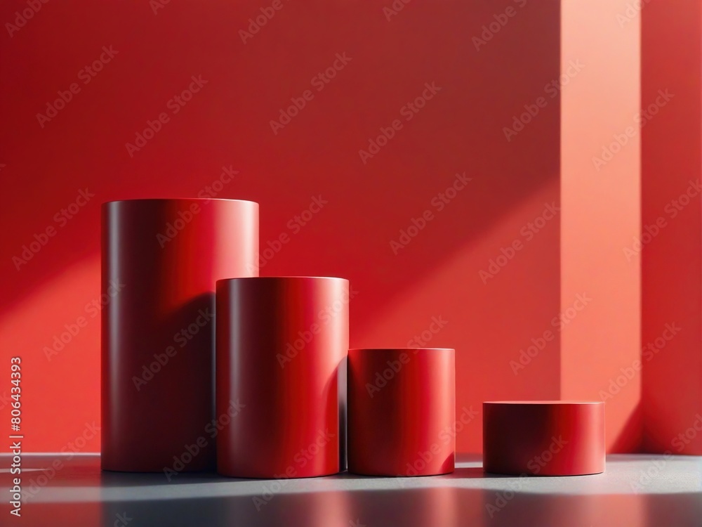 3d render of a red cube on black background 3d render of a red cube on black background