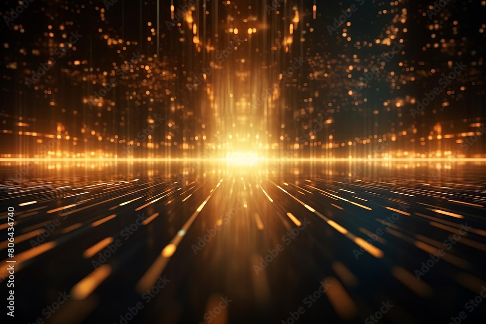 glowing yellow and orange background with a bright light in the center and rays of light extending outward glowing yellow and orange background with a bright light in the center and rays of light extending outward