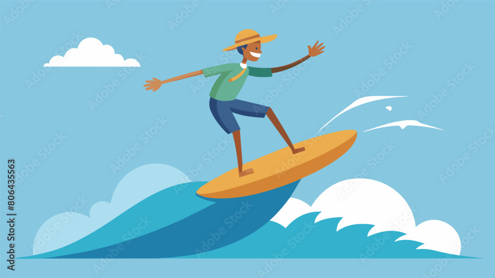 A rider defies gravity as they launch off a wave and perform a textbook scarecrow the board tapping onto the water with precision.. Vector illustration