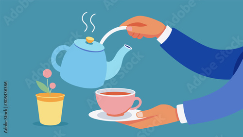 The gentle clinking of porcelain as a person carefully sets down their cup after finishing their tea..