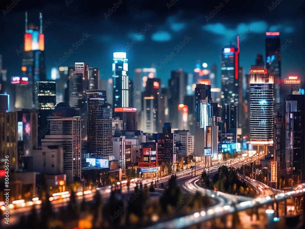 Obraz premium city night