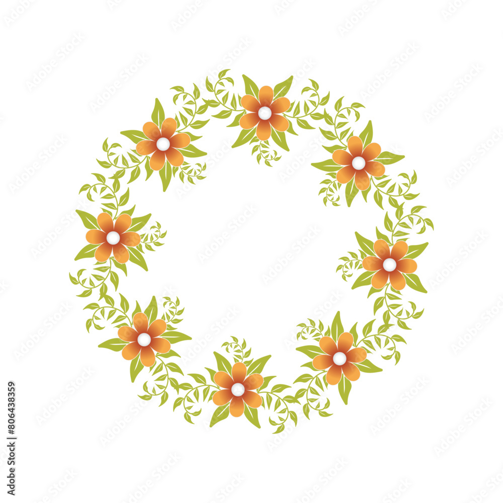 Orange Flowers Vectors Orange Flowers Vectors