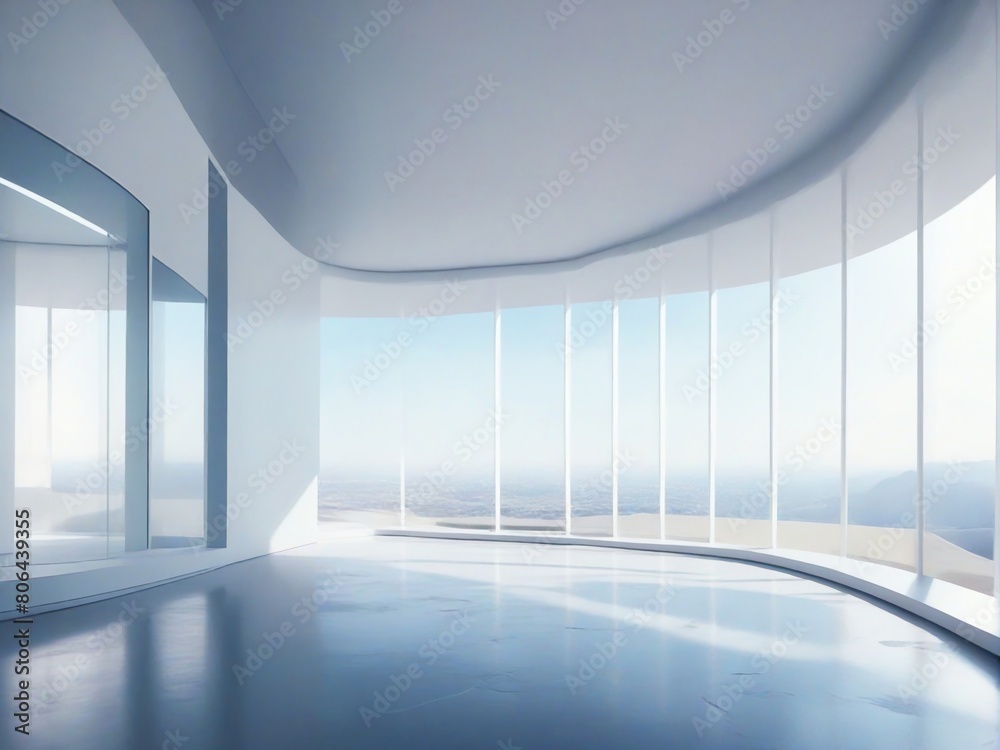 Obraz premium empty white room