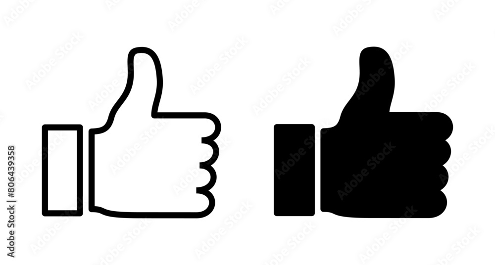 like icon vector isolated on white background. Thumbs up icon. social media icon like icon vector isolated on white background. Thumbs up icon. social media icon