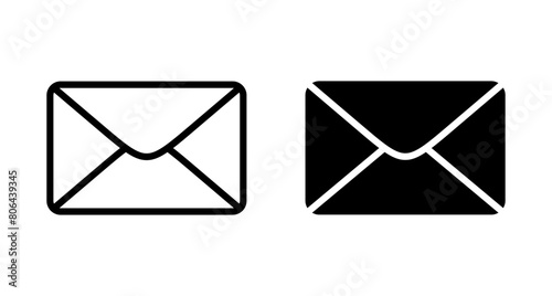 Mail vector vector icon isolated on white background. E-mail icon. Envelope illustration. Message