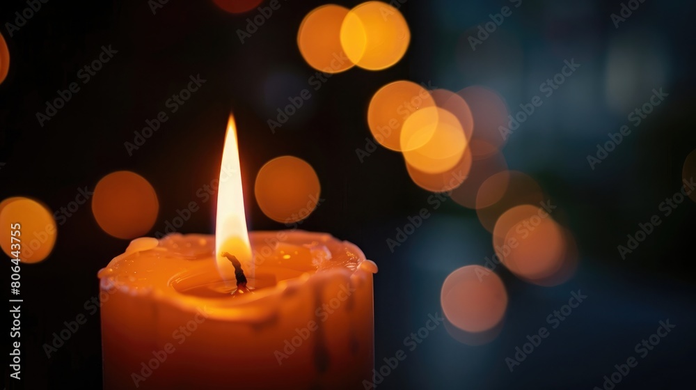close-up of a candle and its flame in brussels