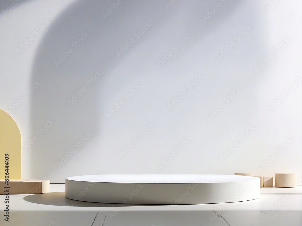 empty white podium empty white podium
