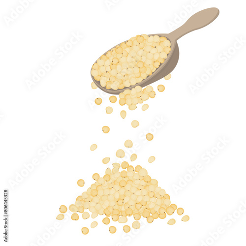 Logo Vector illustration Organic Jowar or Sorghum 