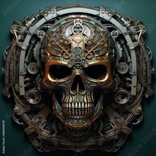 Intricate Mechanical Skull © Balaraw