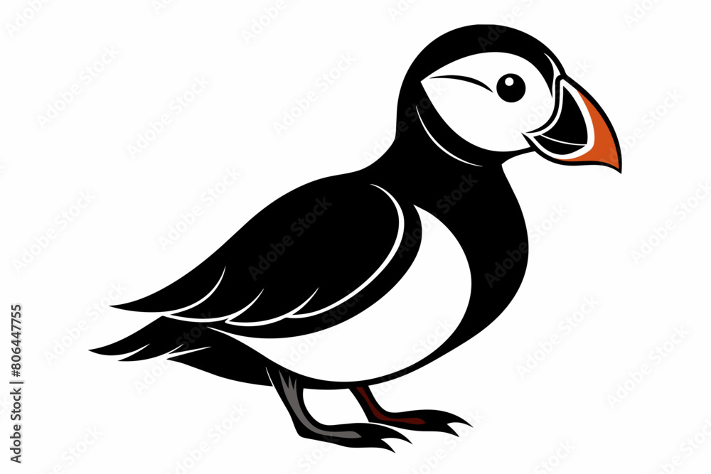 puffin silhouette on white background, Vector illustration, icon, svg, characters, Holiday t shirt, Hand drawn trendy Vector illustration, eagle silhouette puffin silhouette on white background, Vector illustration, icon, svg, characters, Holiday t shirt, Hand drawn trendy Vector illustration, eagle silhouette