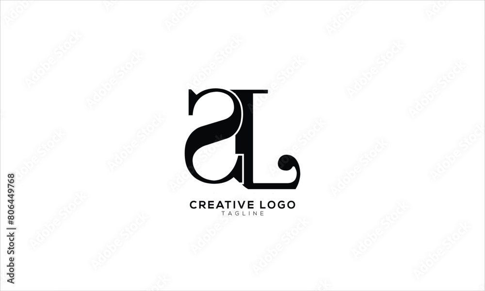 SL Abstract initial monogram letter alphabet logo design SL Abstract initial monogram letter alphabet logo design