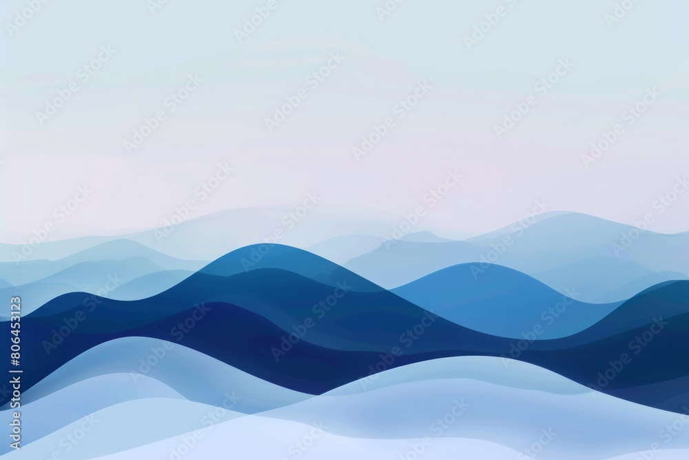 Seaside Tranquility: A Blue Ocean Extending to a Serene White Horizon. Seaside Tranquility: A Blue Ocean Extending to a Serene White Horizon.
