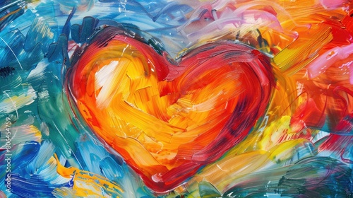A heart  a mind  crafted from diverse happiness  Reflecting collective emotions of satisfaction and contentment. Ai Generated