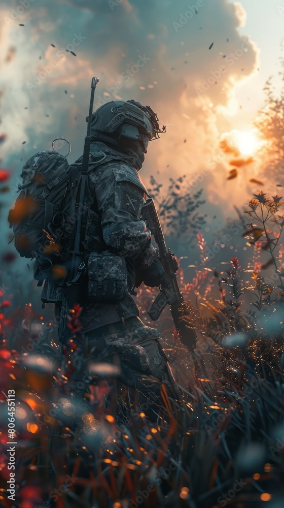  Soldier on the Battlefield