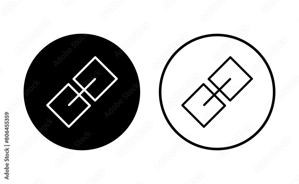 Link icon set. Hyperlink chain symbol. Link icon set. Hyperlink chain symbol.