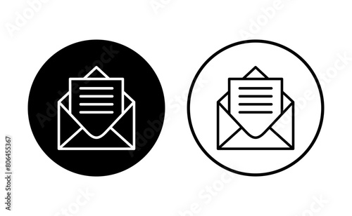 Mail icon set. email icon vector. E-mail icon. Envelope illustration