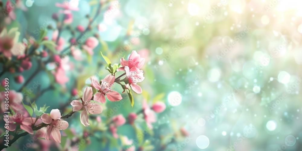 A beautiful pink flower with a green background A beautiful pink flower with a green background