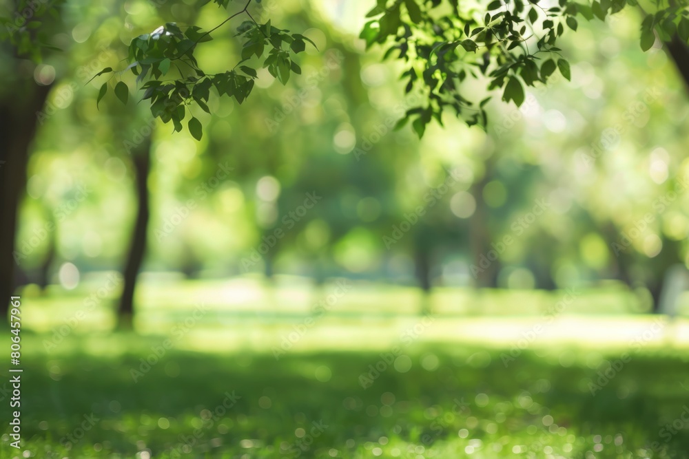 Whispered Reverie: A Blur of Lush Forest Foliage, Where Tranquility and Mystery Converge.