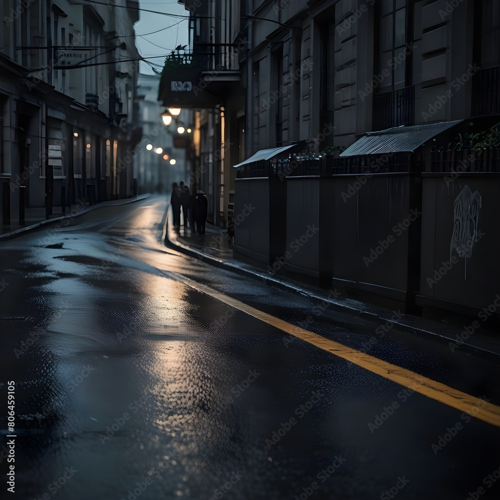 a rainy street 2