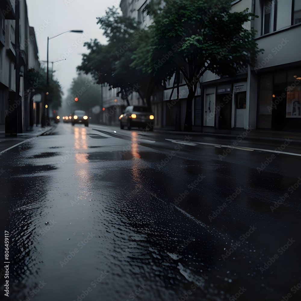 a rainy street 1