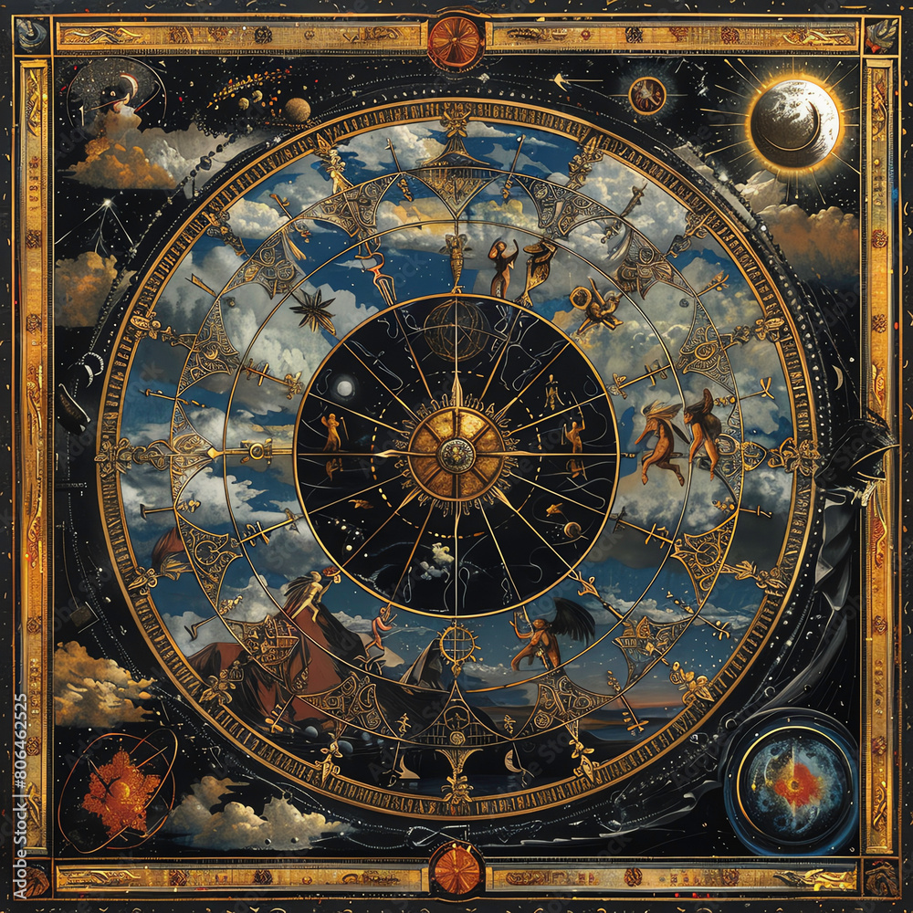 Naklejka premium Tarot card