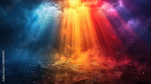 Spectral Symphony: A Background of Radiance