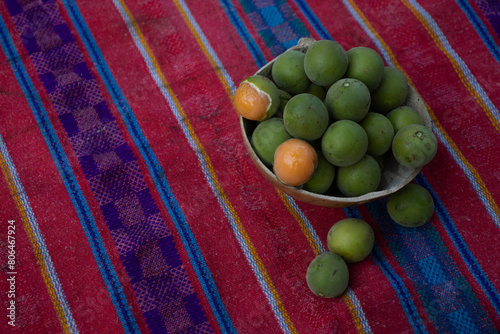 Fresh huaya fruit (Melicocca olivaeformis)