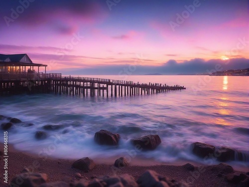 sunset on the beach