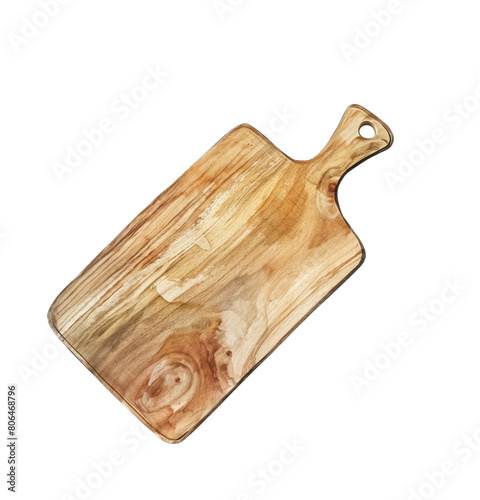 cutting board kitchen watercolor digital painting good quality