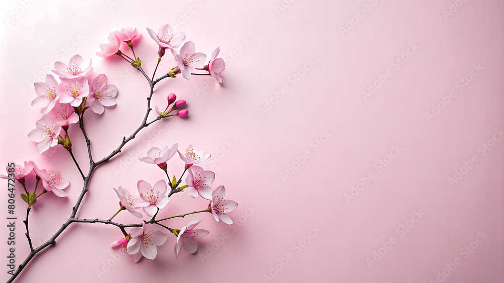 Cherry flowers backdrop: a beautiful Mothers Day tribute