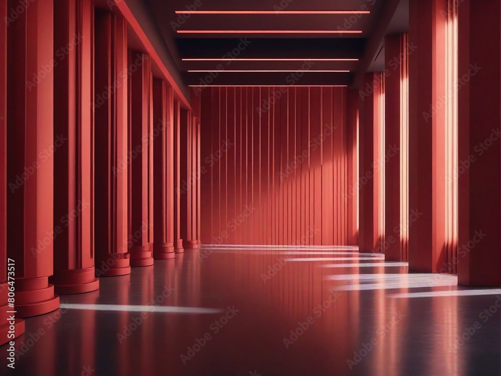 Fototapeta premium red stage curtains