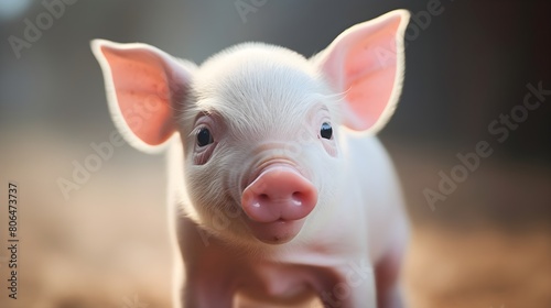 Adorable piglet snout in close-up © Visual Aurora
