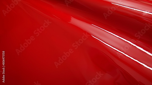 Red glossy background. Generative AI