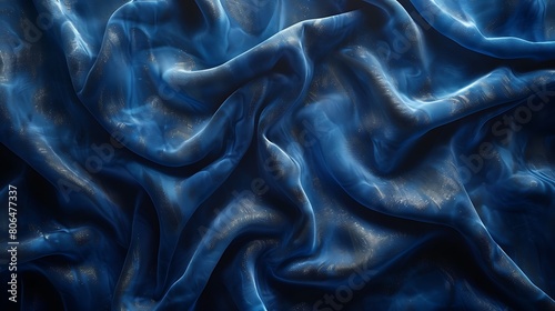 Velvet texture, Rich, deep blue velvet background with gold lettering or logo for a premium feel..