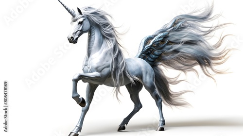 Mystical unicorn in a magical pose,