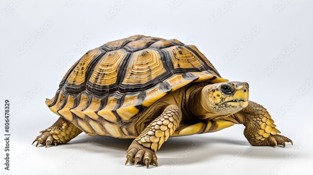 Obraz premium Pensive tortoise in a thoughtful pose,