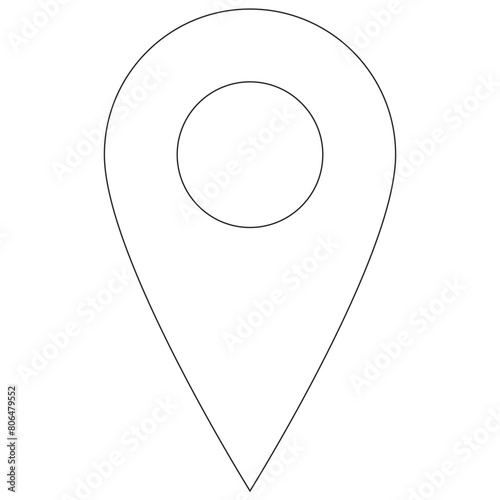 Black White or transparent marker with a white dot on it