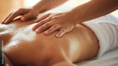 A professional massage the uses a variety of techniques to knead and manipulate the muscles of a clients back providing instant relief from builtup stress and tightness.