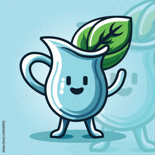 cup mascot logo illustration 2