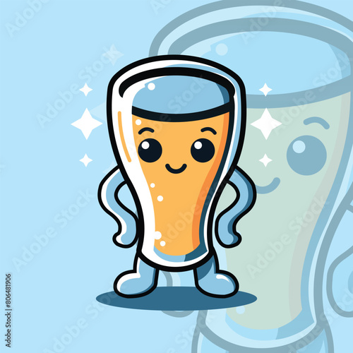 cup mascot logo illustration 3