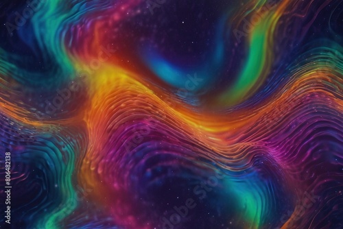 Abstract Holographic Neon Fluid Waves