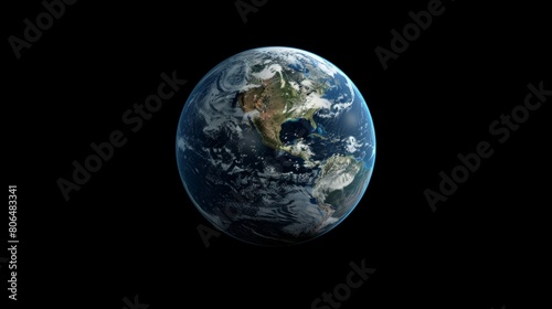 rendering of planet earth generative ai © Francheska
