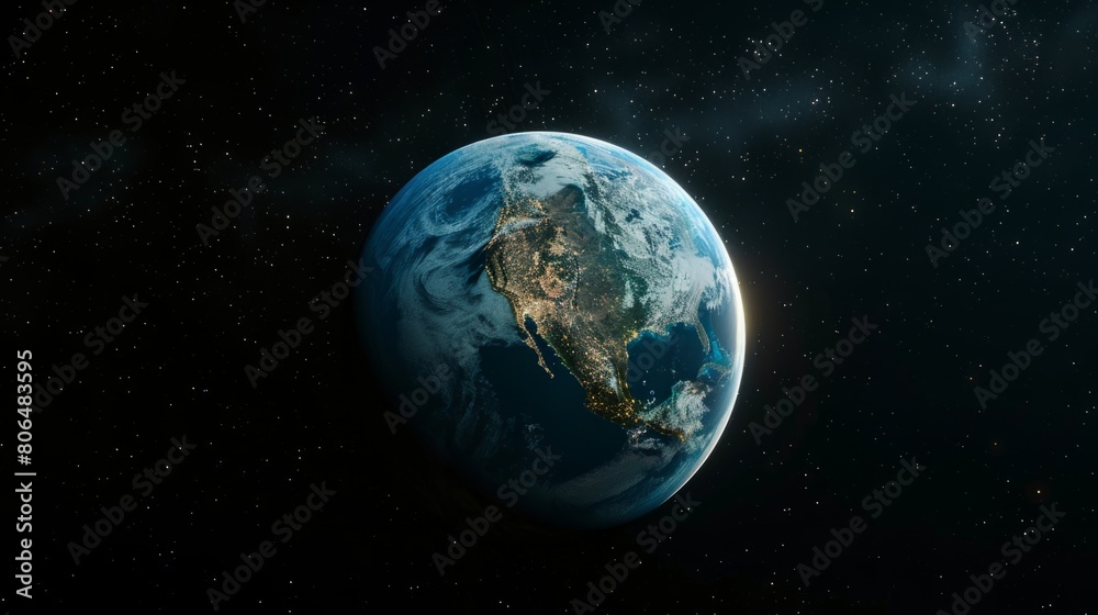 rendering of planet earth generative ai rendering of planet earth generative ai