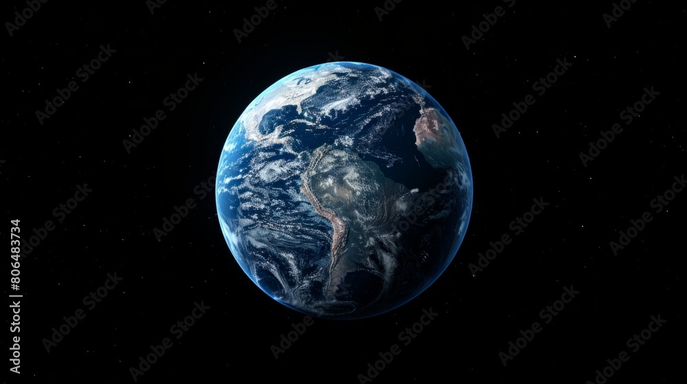 rendering of planet earth generative ai rendering of planet earth generative ai