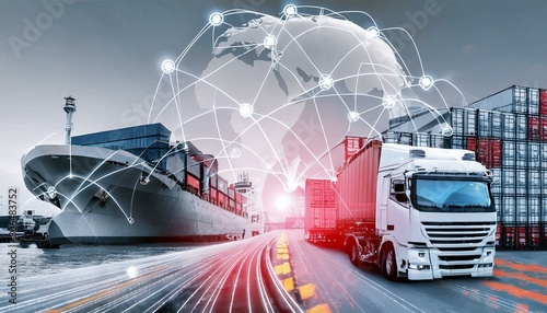グローバルビジネスでの輸送と物流技術,トラックと船舶