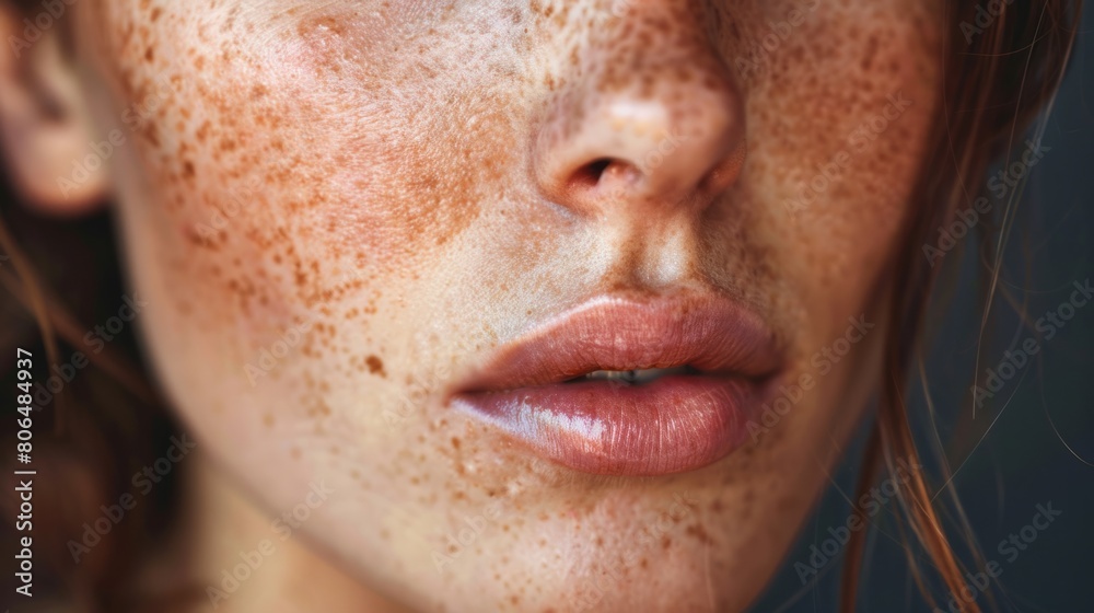 beautiful woman with dark spots on her face generative ai beautiful woman with dark spots on her face generative ai