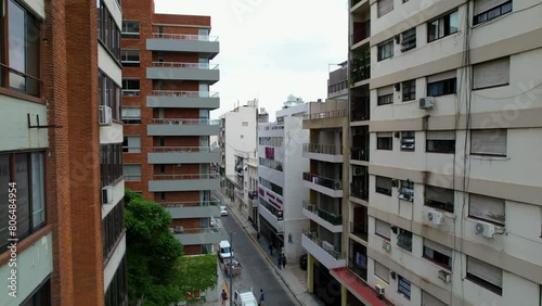 Dron entre edificios y departamentos, Ciudad de Buenos Aires, Argentina, San Telmo photo