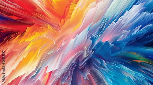 smooth transition of abstract colors in the form of paint