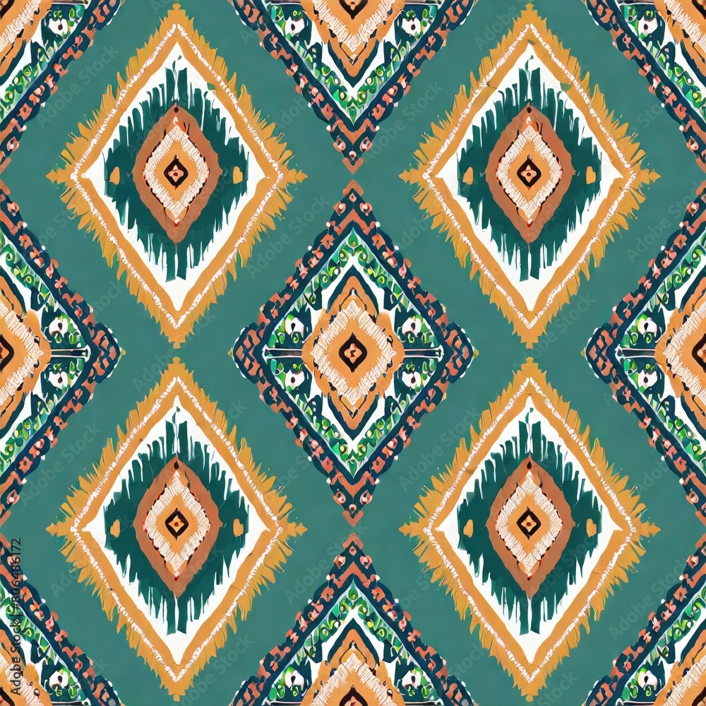 ikat geometric ethnic oriental seamless pattern. design ikat fabric for textile ethnic, native pattern motif, embroidery ikat style ikat geometric ethnic oriental seamless pattern. design ikat fabric for textile ethnic, native pattern motif, embroidery ikat style