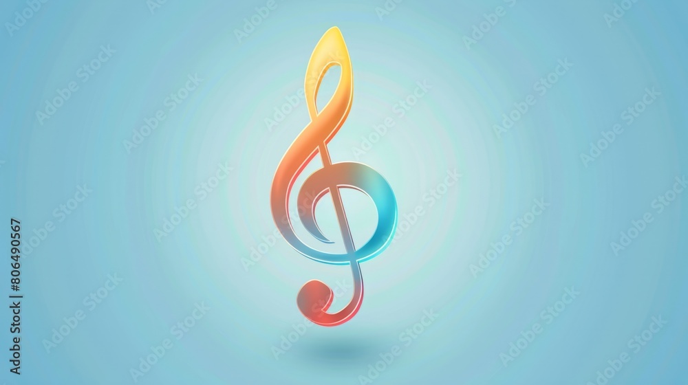 Obraz premium musical note generative ai